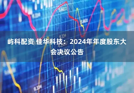 屿科配资 佳华科技：2024年年度股东大会决议公告